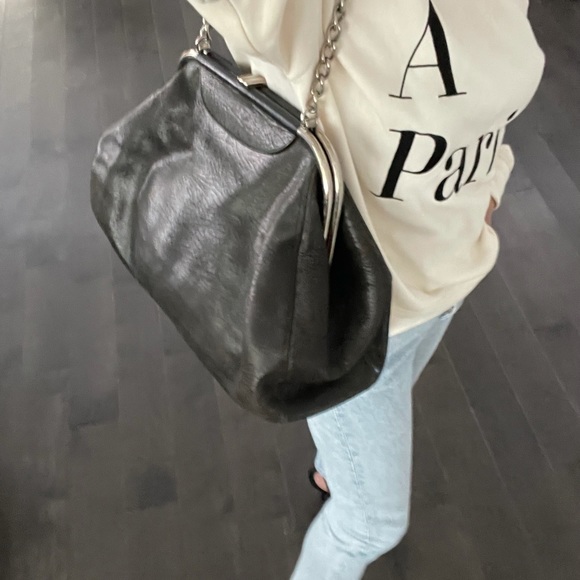 Balenciaga Bag - Black Leather with Chain - Picture 10 of 16